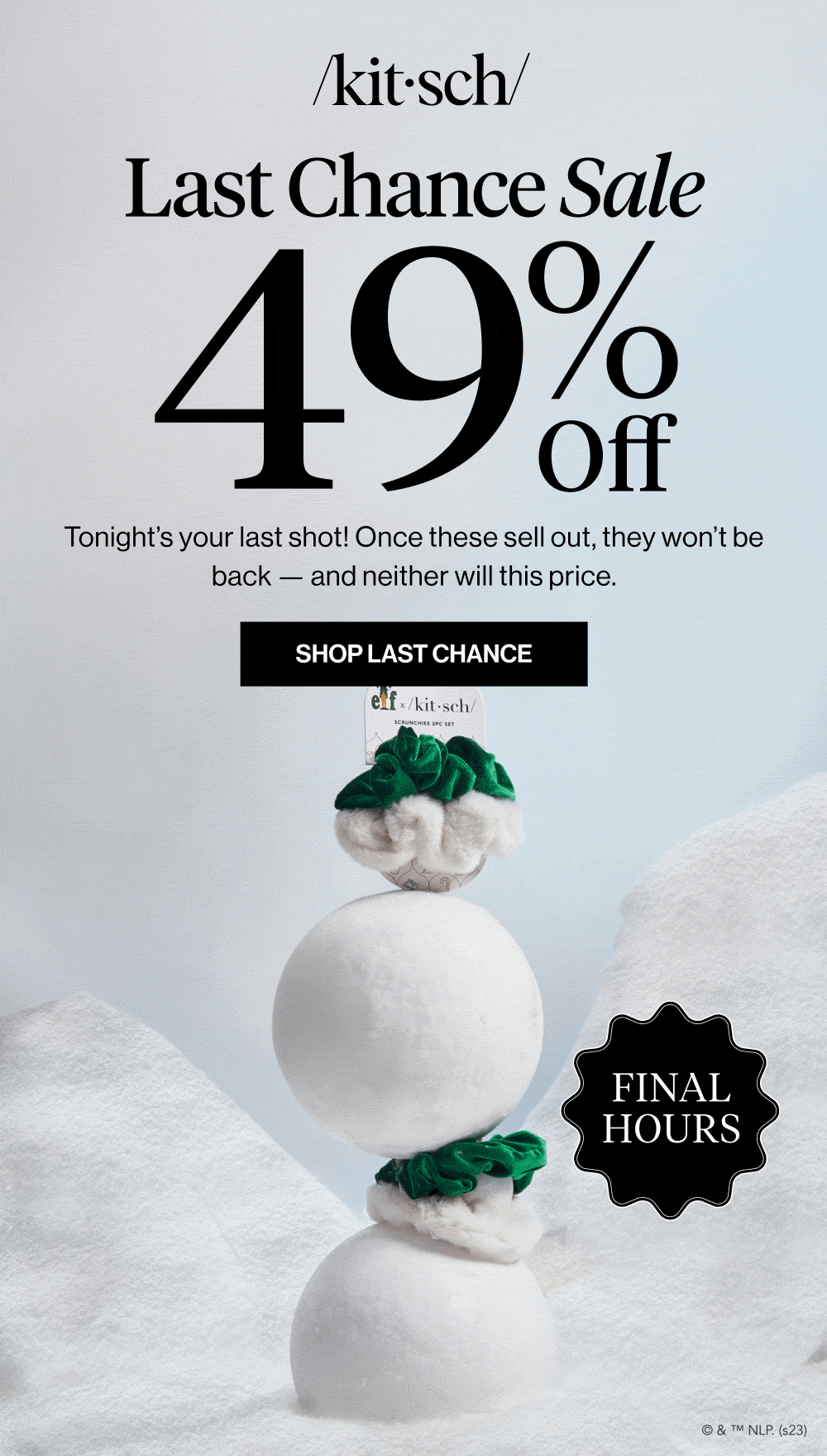 Last Chance Sale. 49% Off. Tonight’s your last shot! Once these sell out, they won’t be back — and neither will this price.