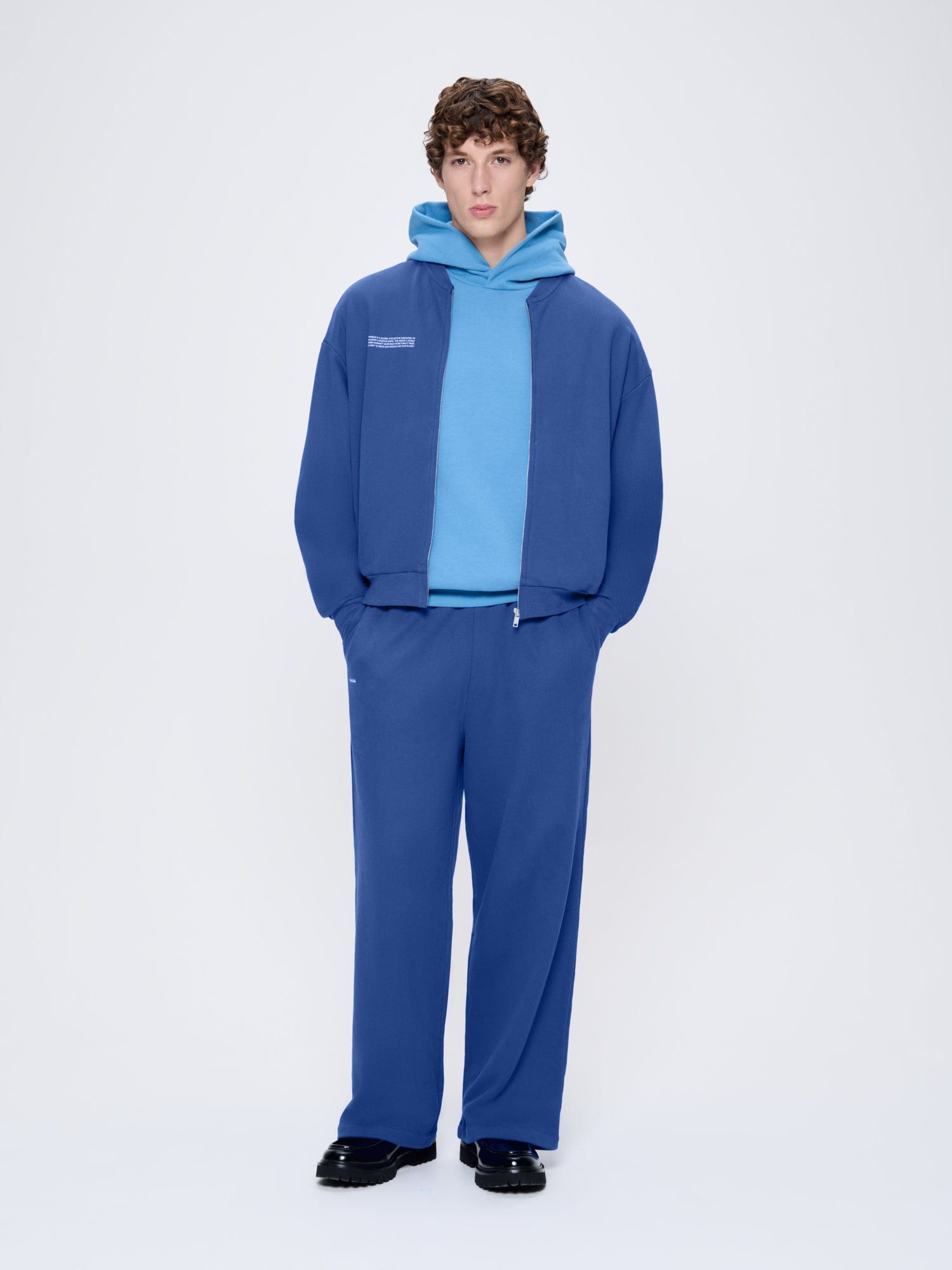 Image of Mens 365 Midweight Bomber Jacket—Gaia Blue