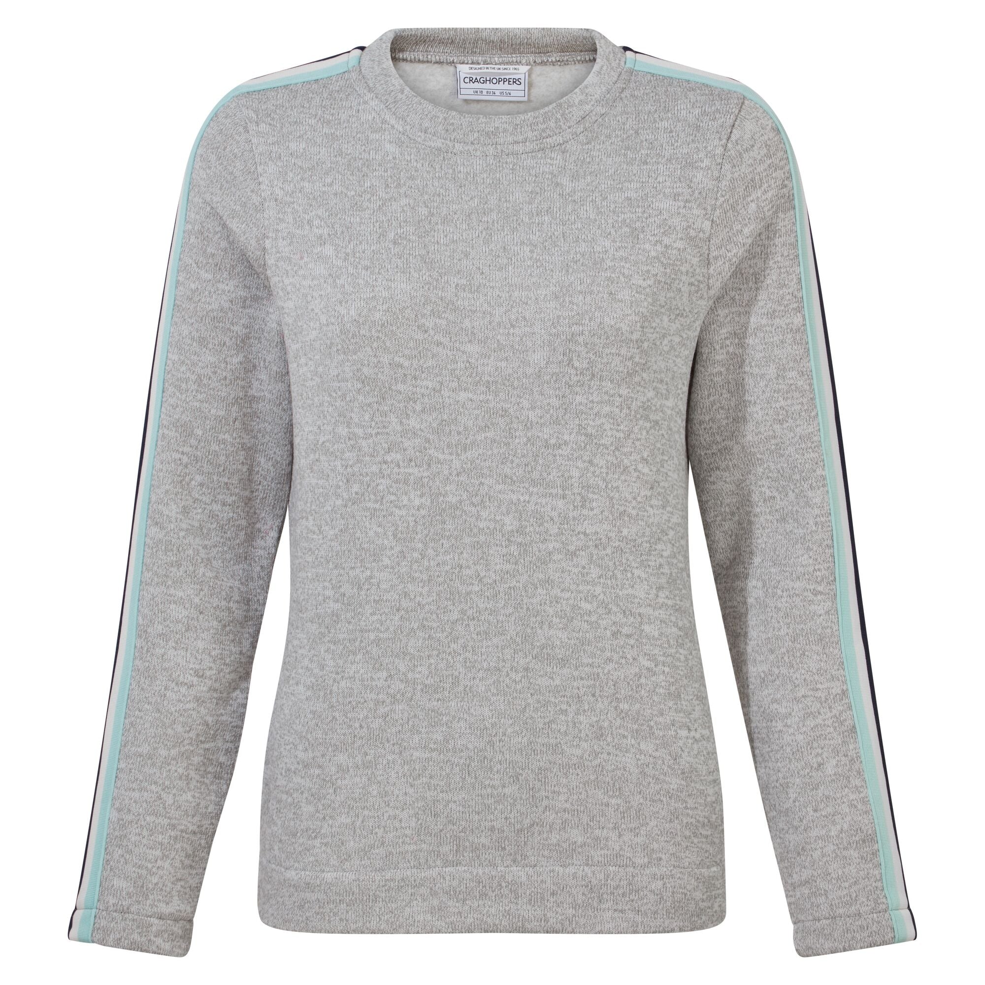 Image of Women's Pinalla Crew Neck - Soft Grey Marl