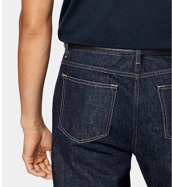 Dark blue denim trouser