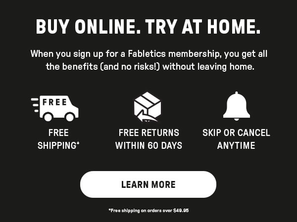BUY ONLINE. TRY AT HOME.