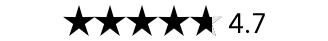 4.7 Star Rating
