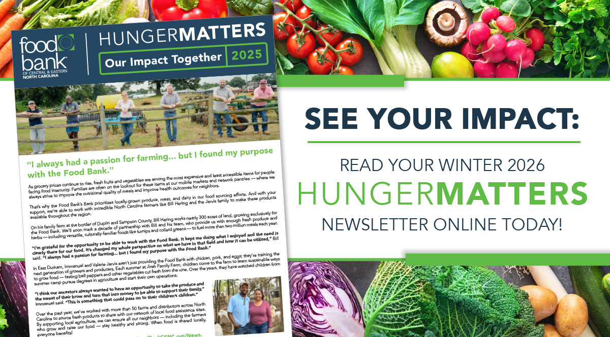 Hunger Matters spring newsletter