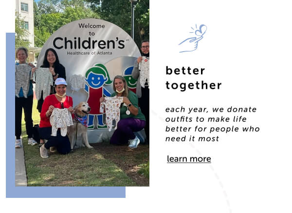 better together&nbsp; each year, we donate outfits to make life better for people who need it most