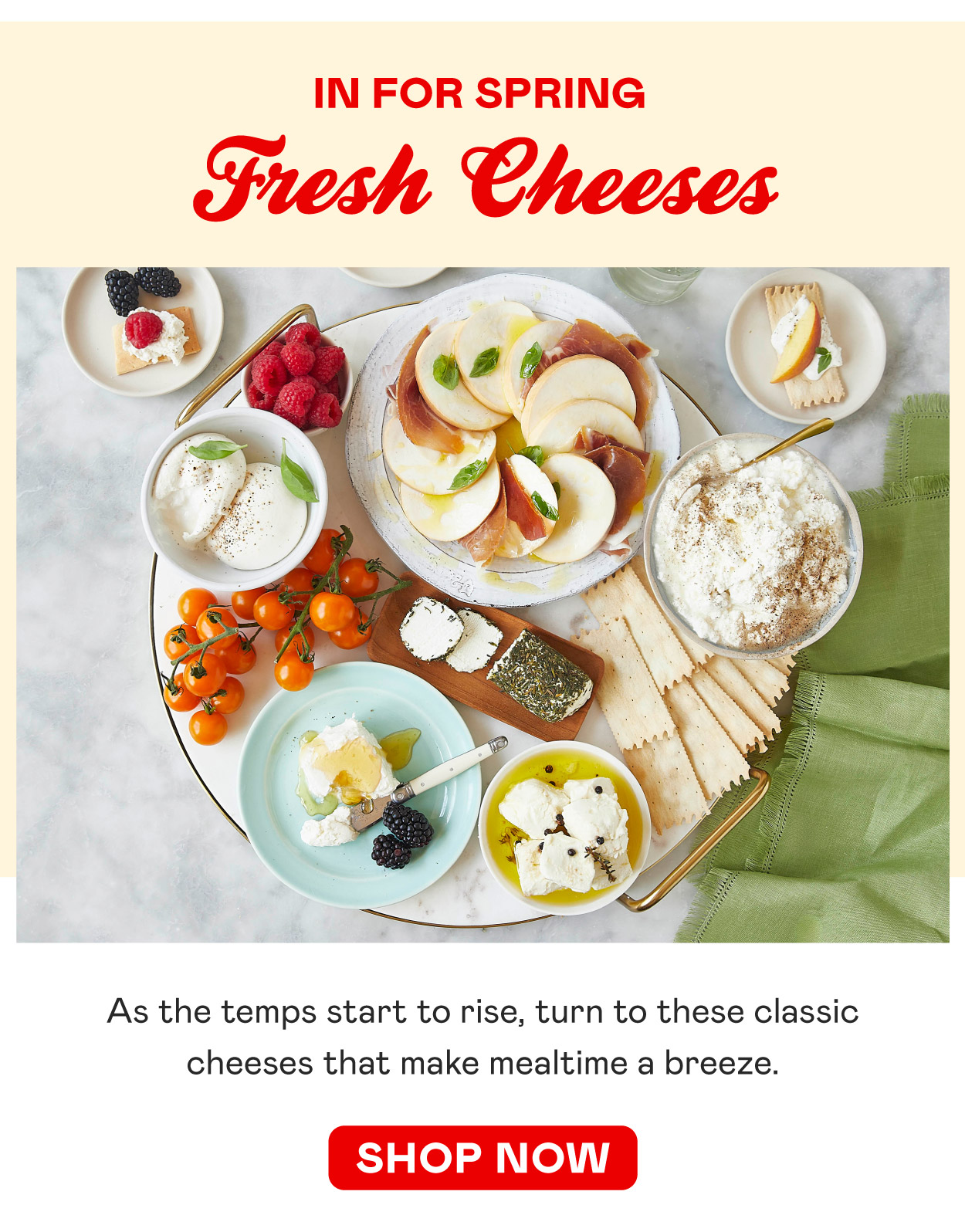 Fresh Cheese for Spring