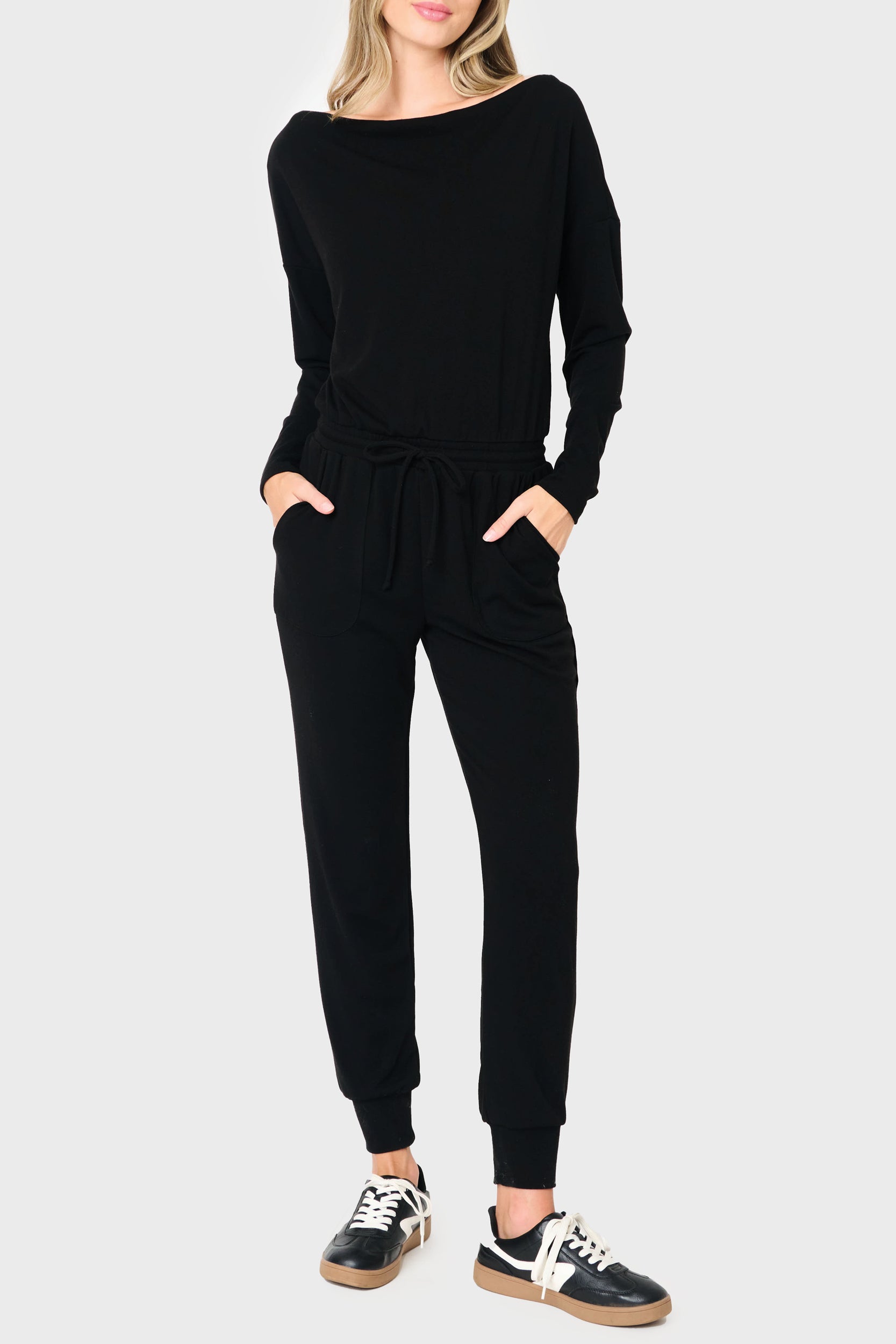Image of Off Shoulder Soft Luxe Jumpsuit