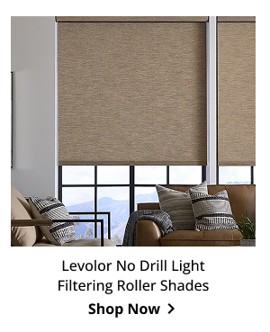 Levolor No Drill Light Filtering Roller Shades | Shop Now >