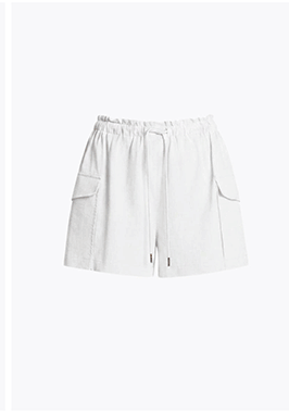 Stretch Cotton Paperbag Cargo Shorts
