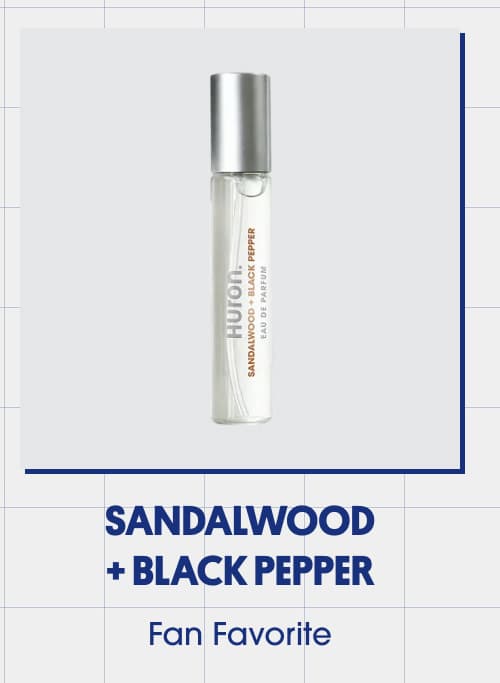 Sandalwood + Black Pepper. Fan Favorite. 