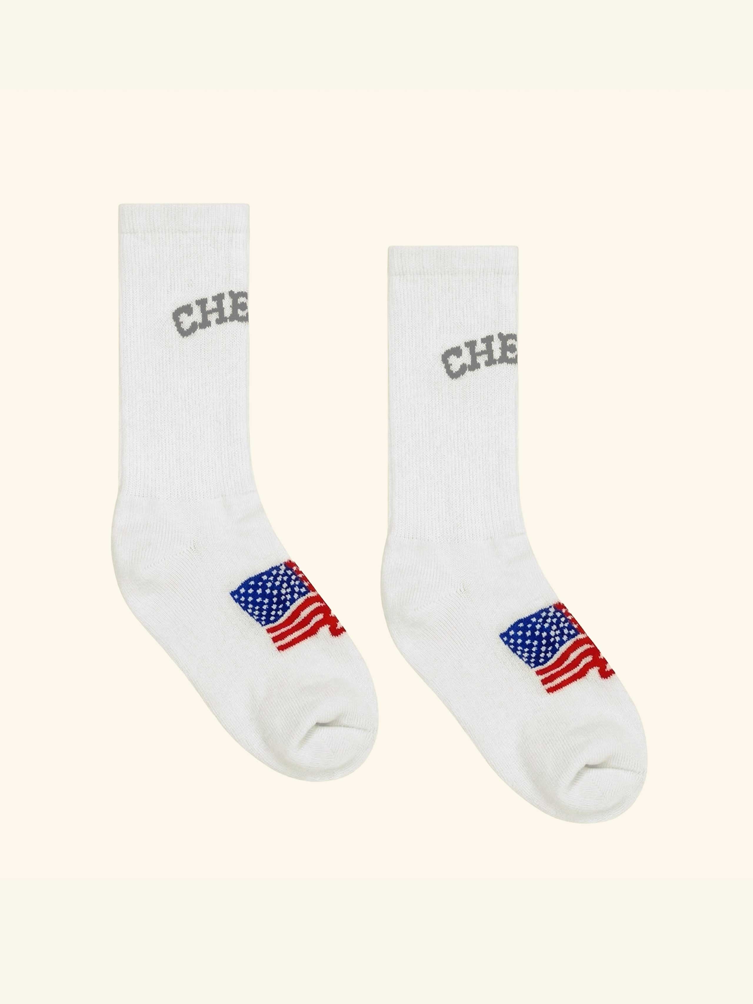 Image of Cherry American Socks (White)