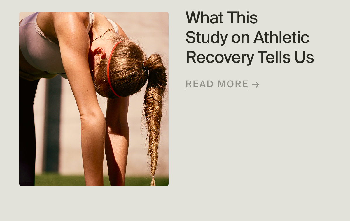 What This Study on Athletic Recovery Tells Us | Read More