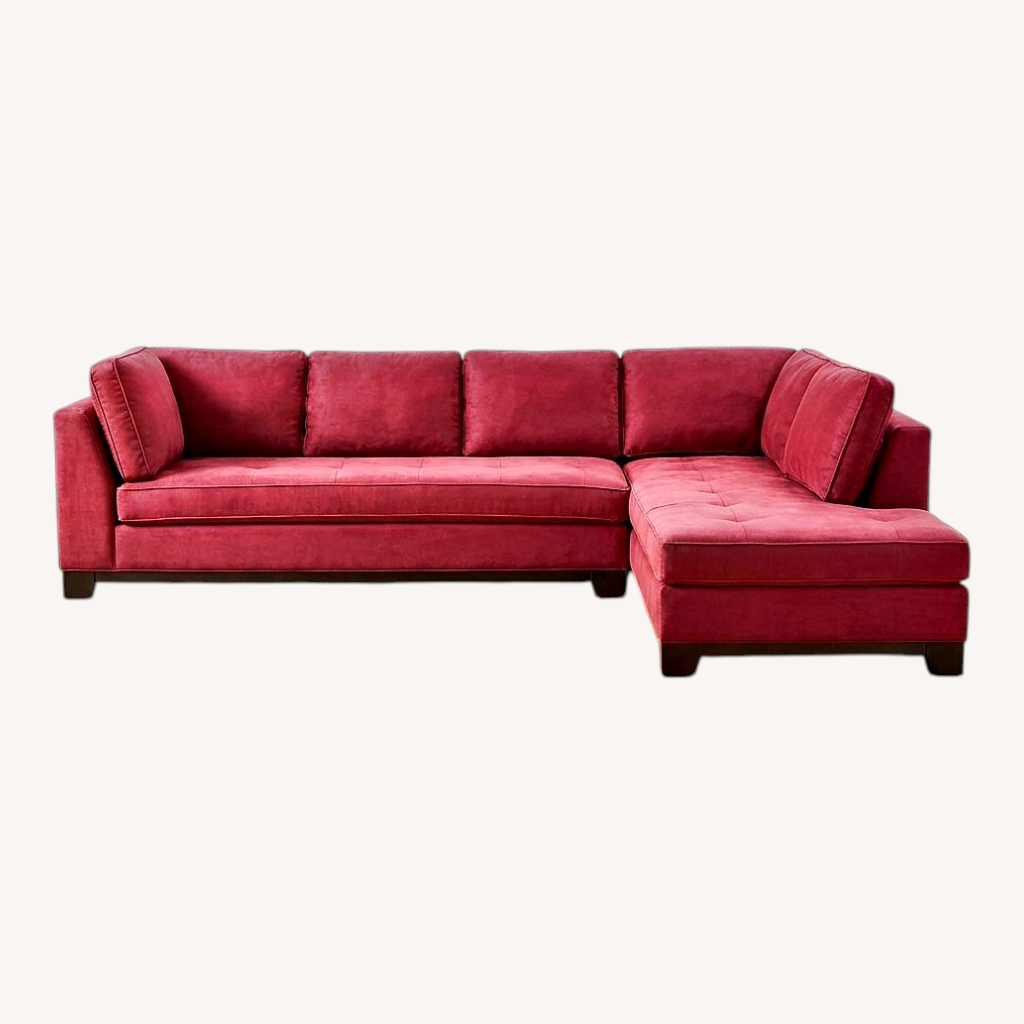 Image of Red 2 Piece Sectional