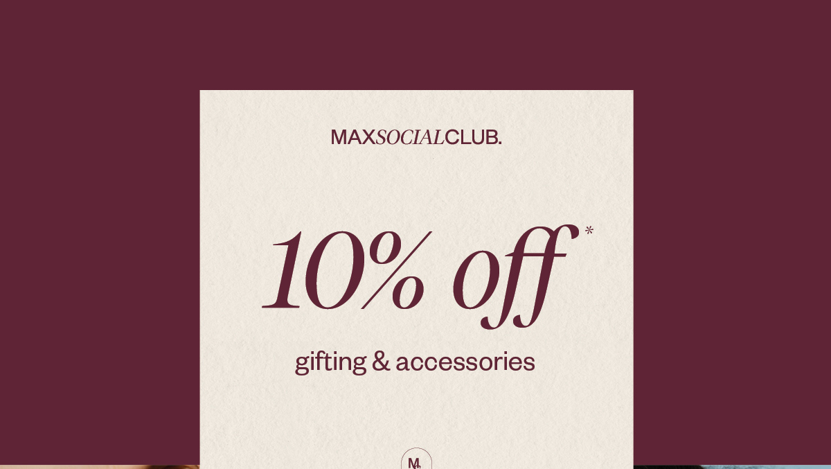 10% off* gifting & accessories