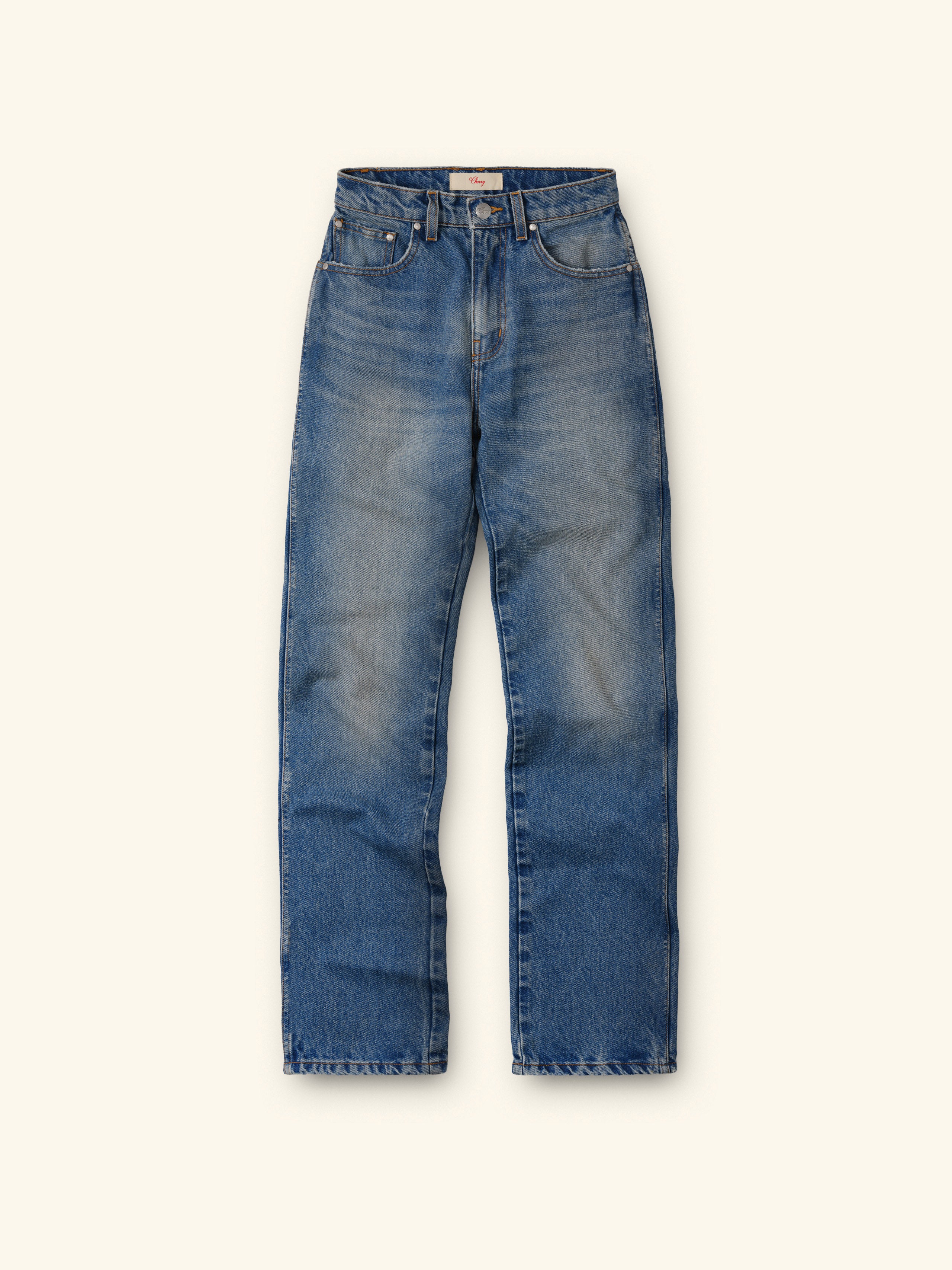 Image of Women's High Rise 5 Pocket (Medium Wash)