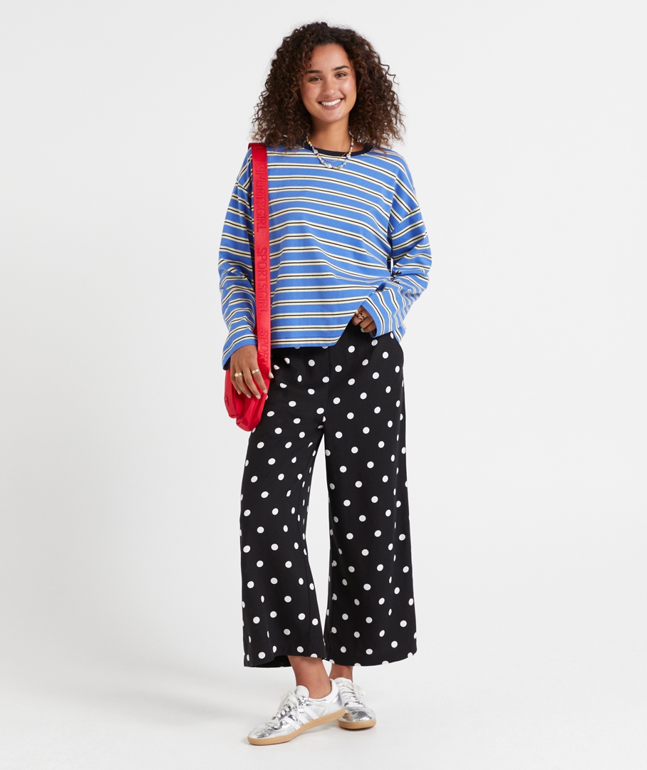ELLA PRINTED LINEN BLEND CULOTTE