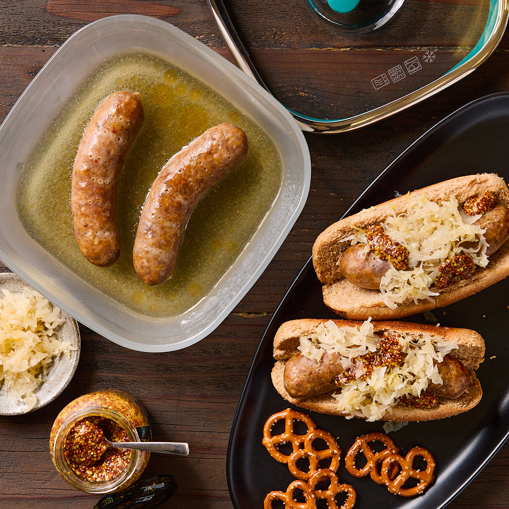 Image of Beer Poached Sausage