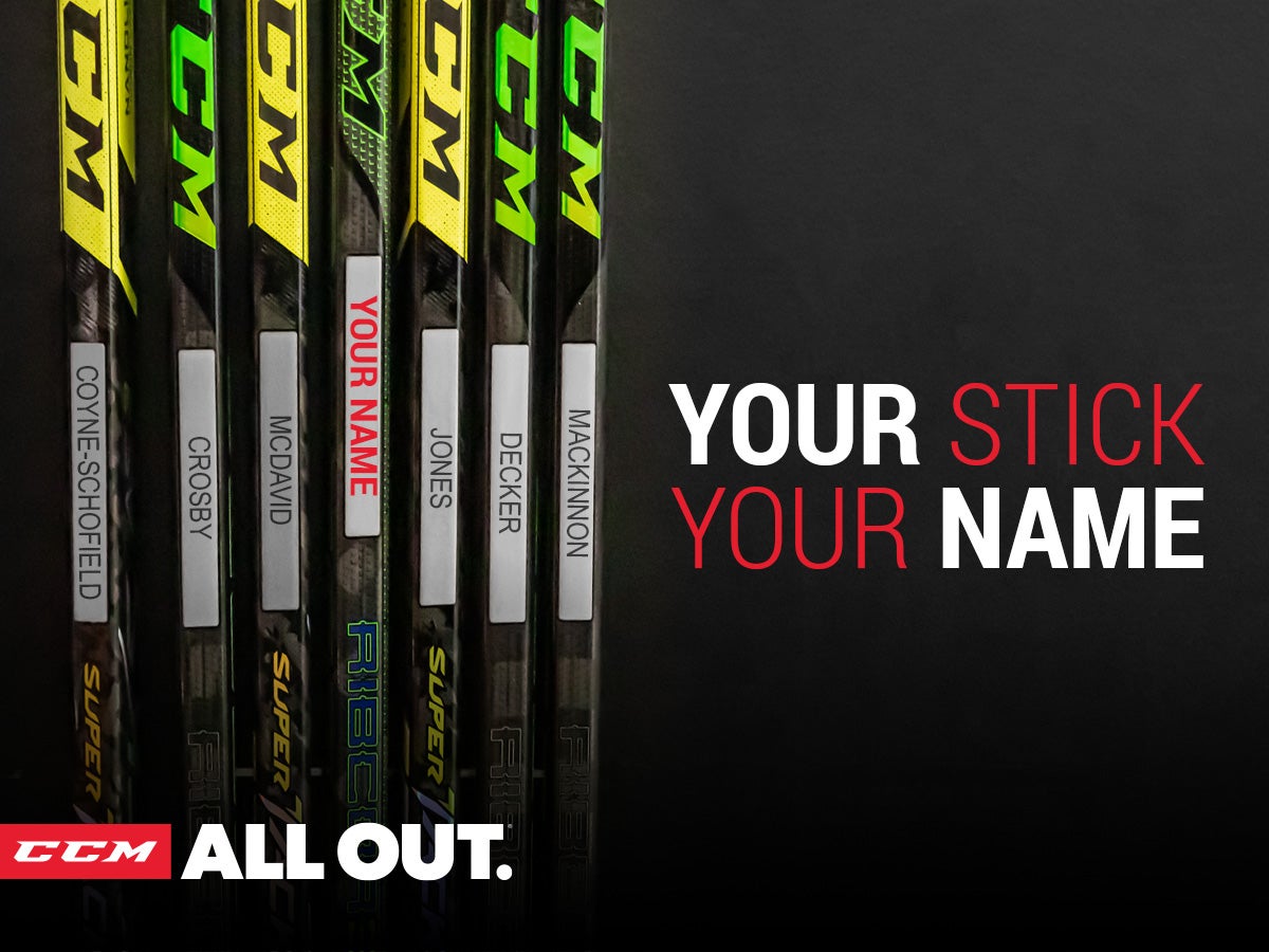 CCM Custom Stick Name Bar image