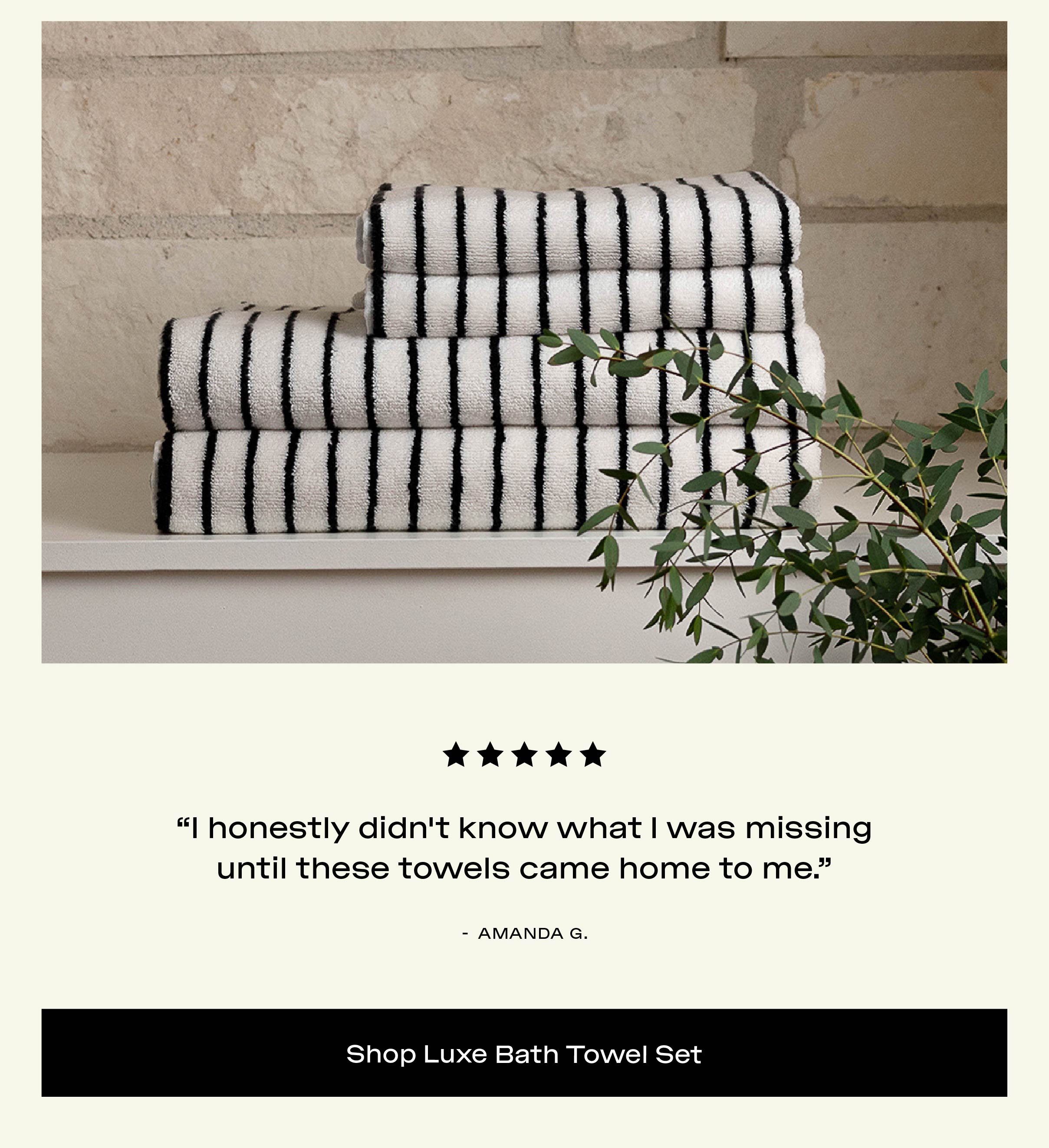 SHOP LUXE BATH TOWEL SET