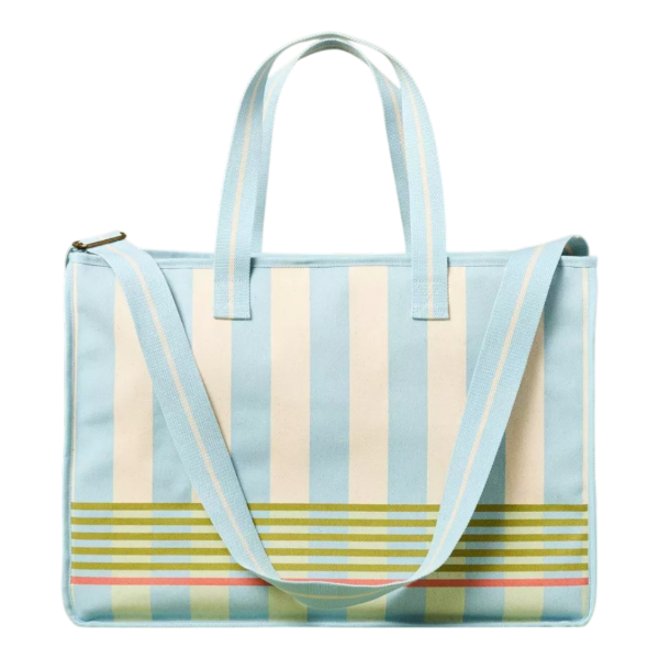 Hearth & Hand Cross Stripe Carry-All Tote Bag