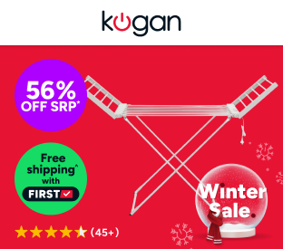 Kogan Heated Clothes Drying Rack with Timer Product Image