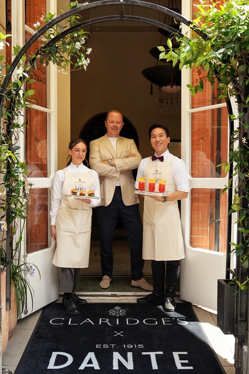 Dante's residency at Claridge's Restaurant