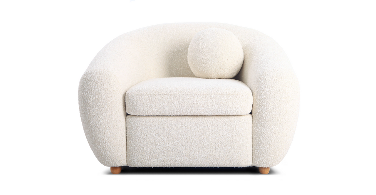 Image of Curved Boucle Chair Fabric - FINAL SALE