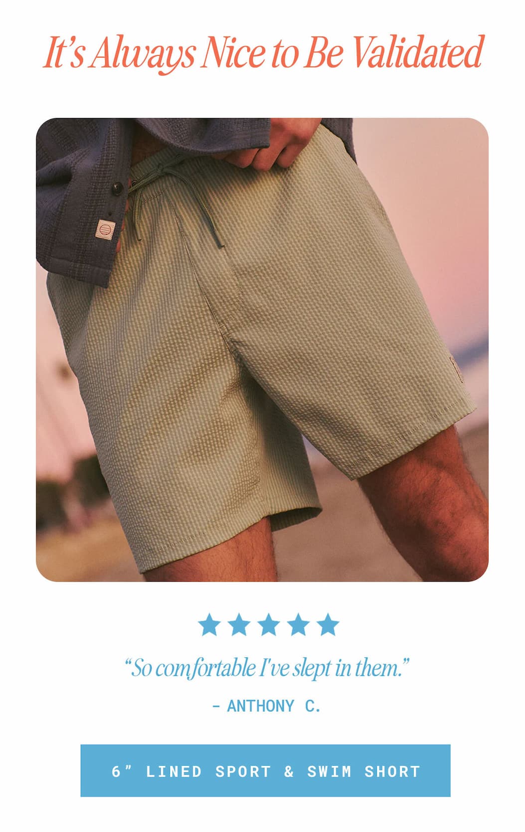 Lined Swim & Sport Short