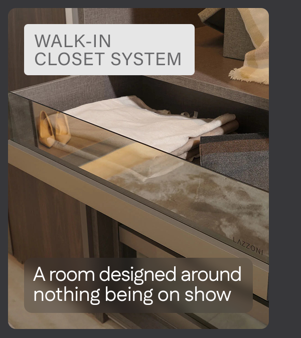 Walk-in closet system.