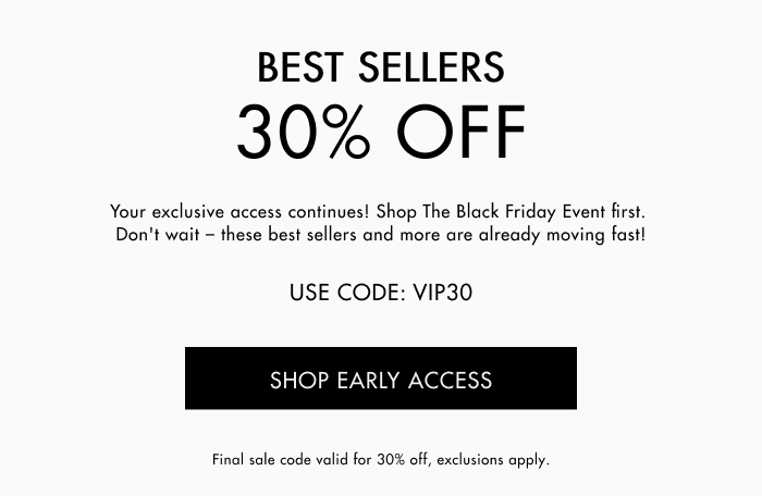 30% OFF use code VIP30