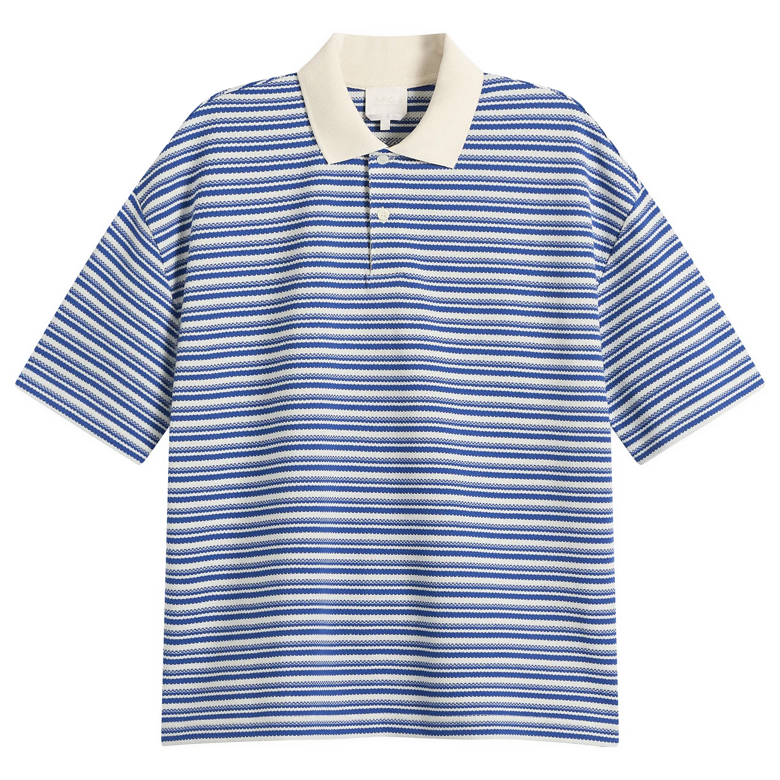 A.P.C. Ruben Jacquard Stripe Polo