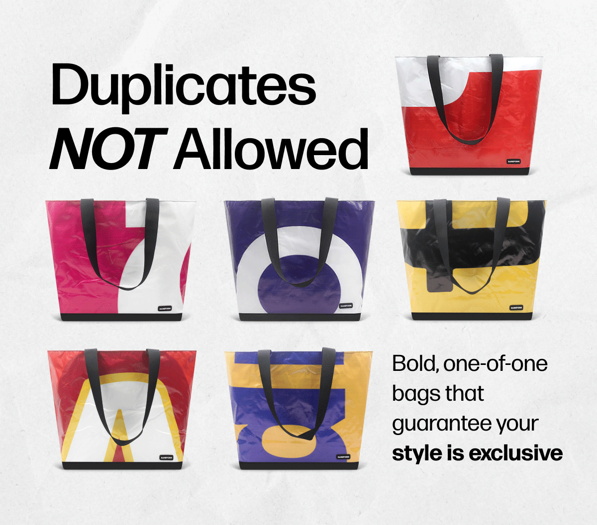 Duplicates NOT Allowed | Bold, one-of-one bags that guarantee your style is exclusive