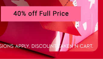 40% Off Full Price