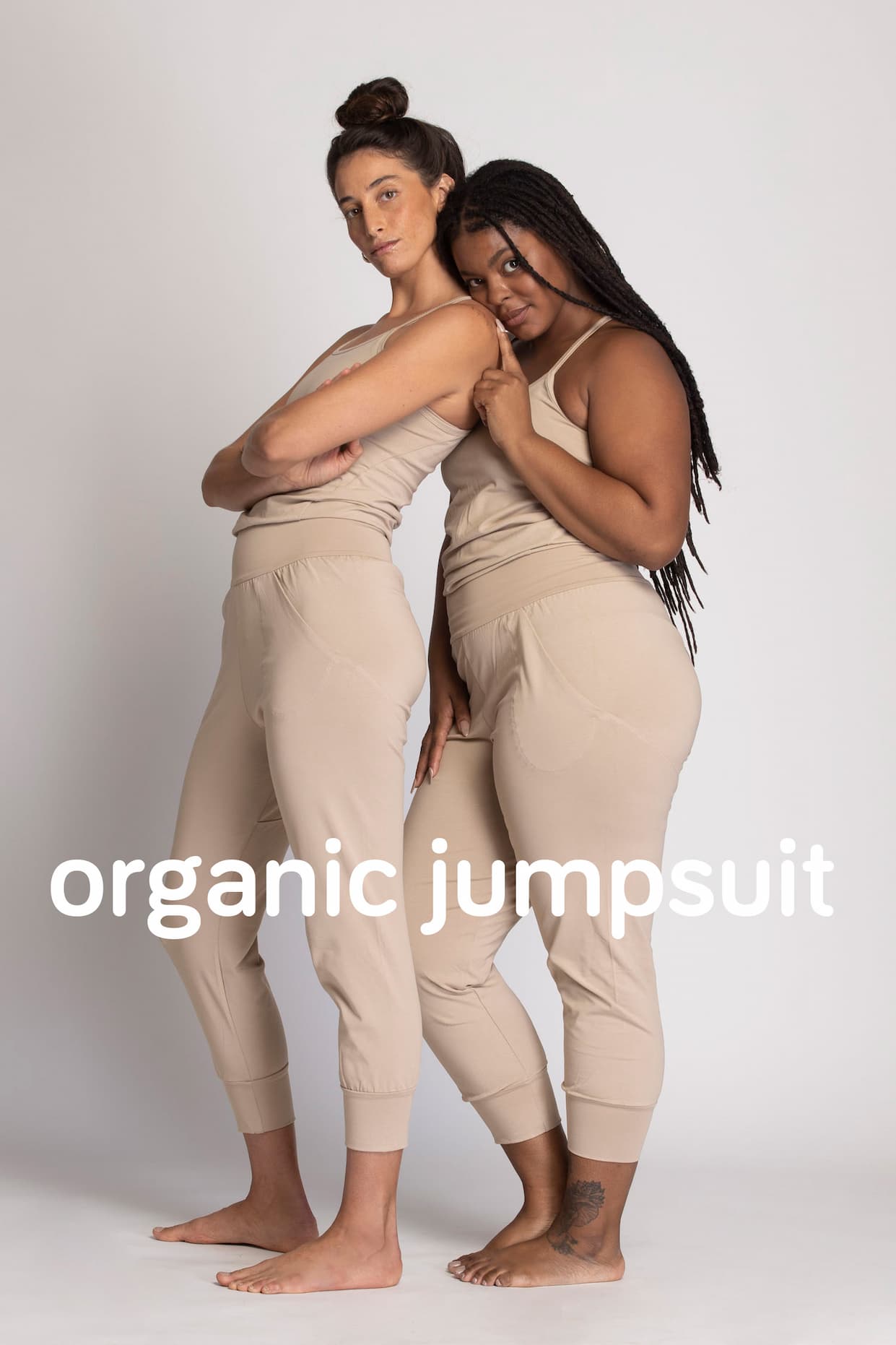 Ripple organic cotton yoga jumpsuit