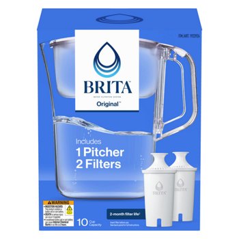 Brita 10-Cup Water Pitcher + 2 Filters