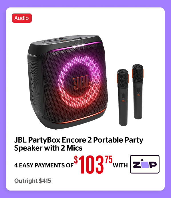 JBL PartyBox Encore 2 Portable Party Speaker with 2 Mics