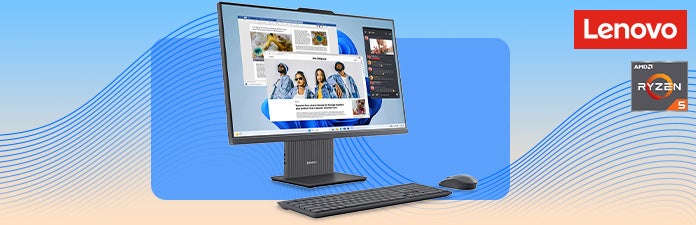 Lenovo IdeaCentre 27-inch All-in-One Touchscreen Desktop $699.99