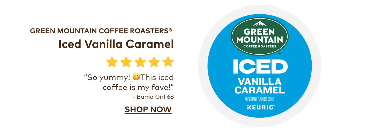 Green Mountain Coffee Roasters® ICED Vanilla Caramel Coffee