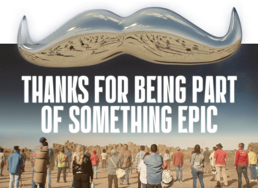 Thanks for being part of something epic