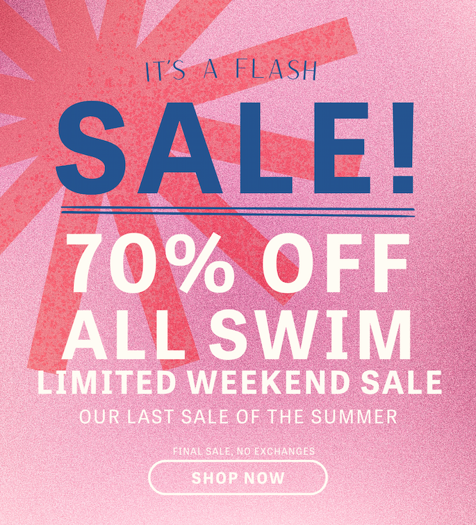 All swim 70% OFF 