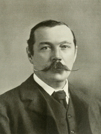 Portrait of Sir Arthur Conan Doyle.