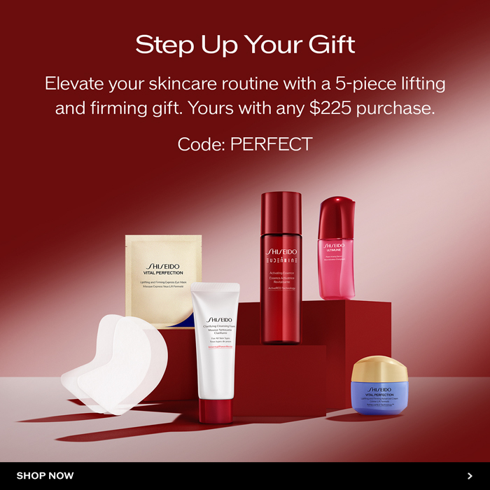 Elevate your skincare routine with a 5-piece lifting and firming gift. Yours with any $225 purchase.