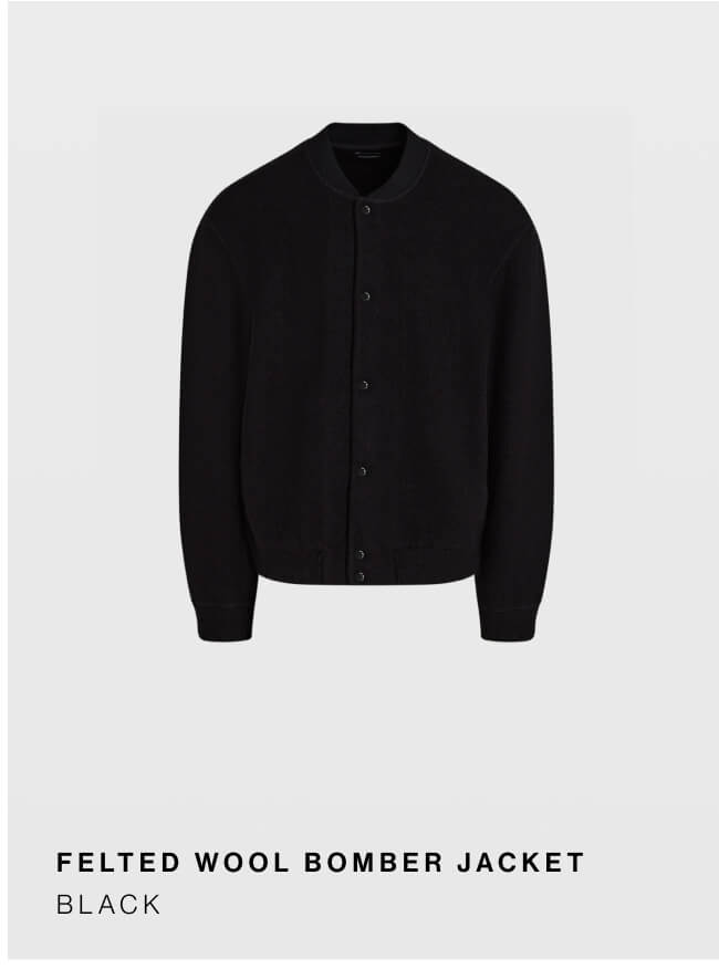 Felted Wool Bomber Jacket
