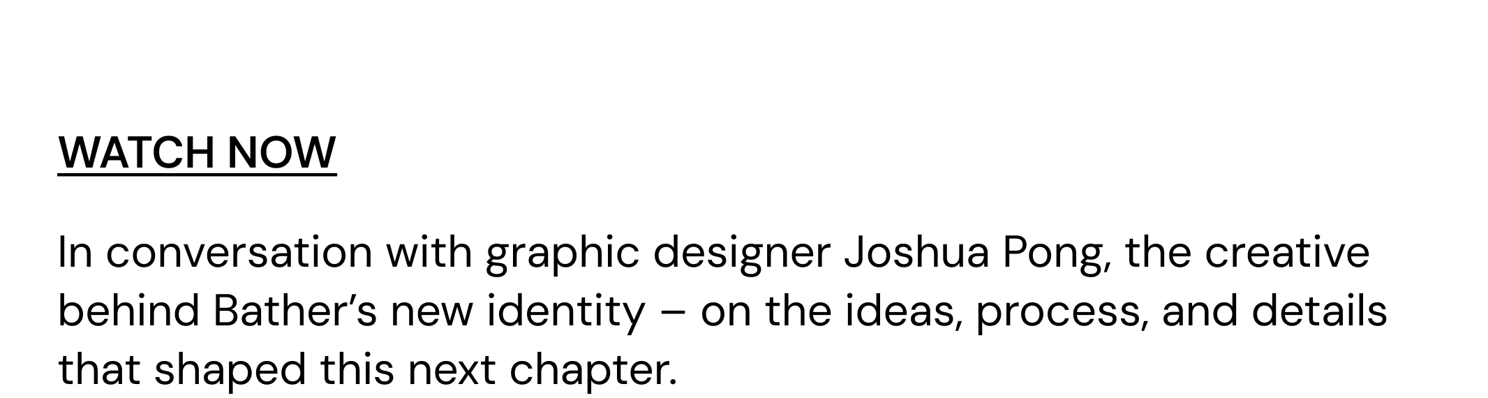 In conversation with Toronto-based graphic designer Josh Pong, the creative behind our new brand identity, marking a quiet but meaningful evolution in 2026.