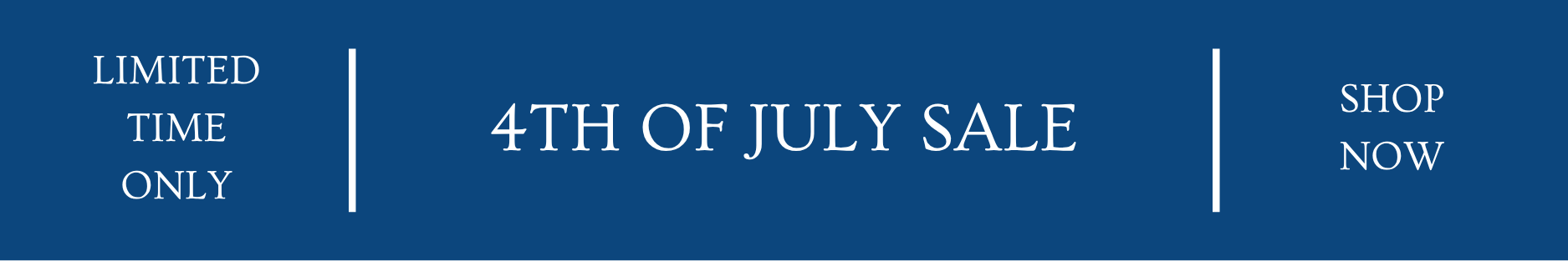 banner: 4th of July Sale