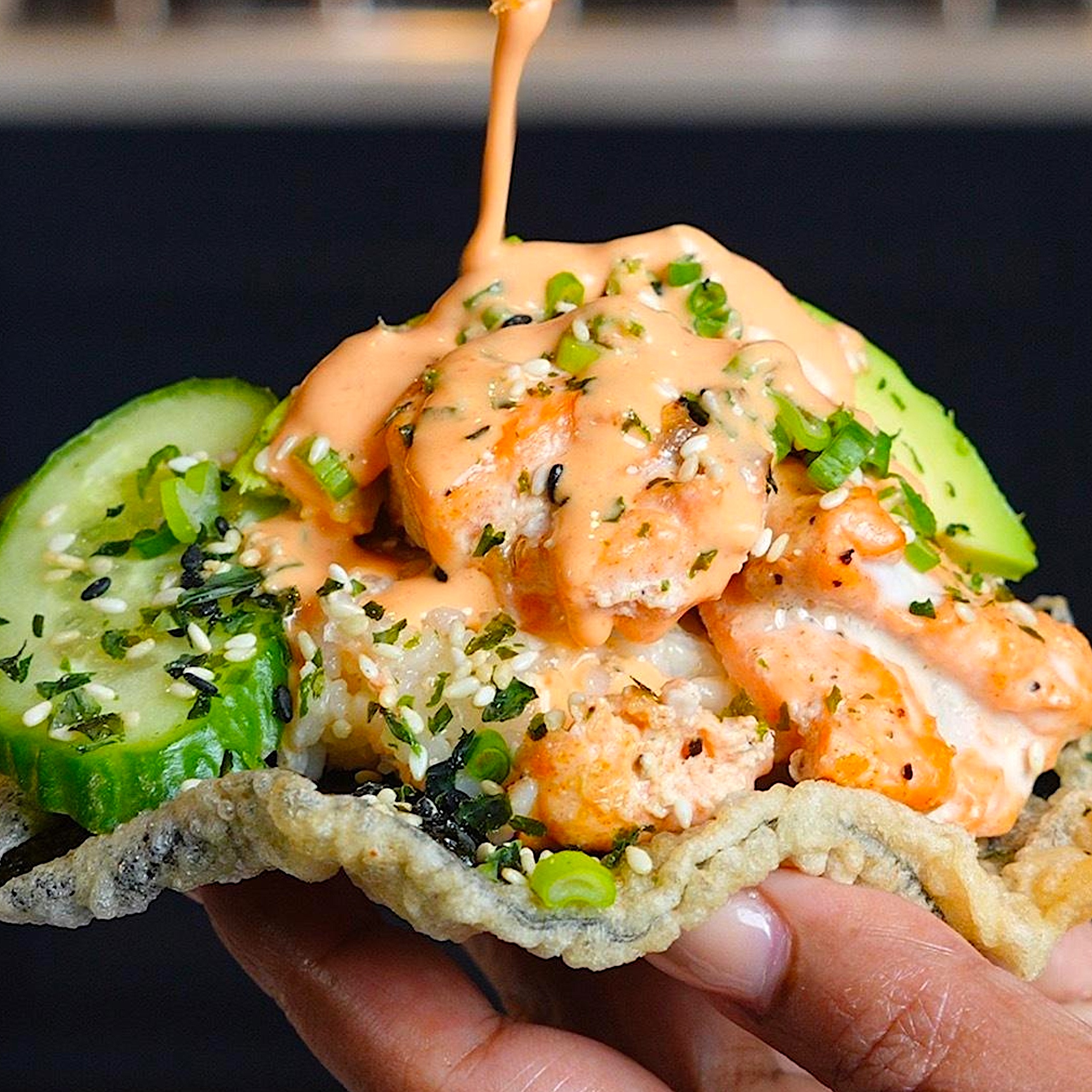Sushi Bake Tostadas
