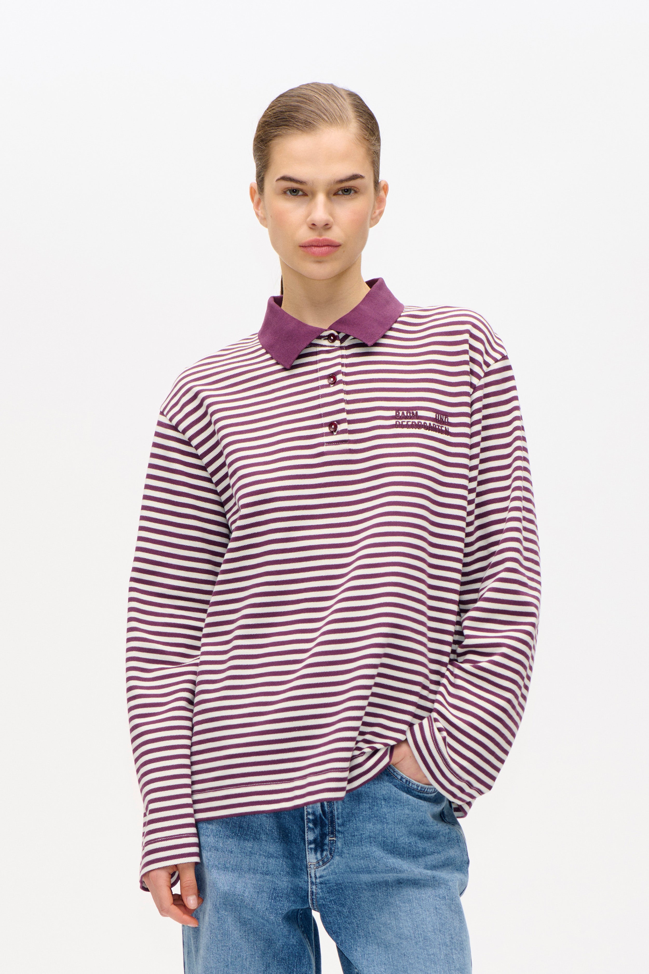 Image of JEANNE TOP | Italian Plum Stripe