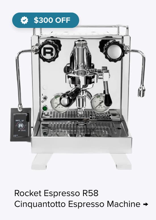 Rocket Espresso R58 Cinquantotto Espresso Machine - $300 Off