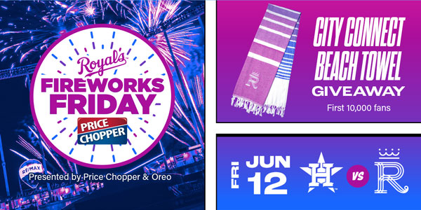 Fireworks Friday and City Connect Beach Towel Giveaway - Friday, June 12 - Get Tickets