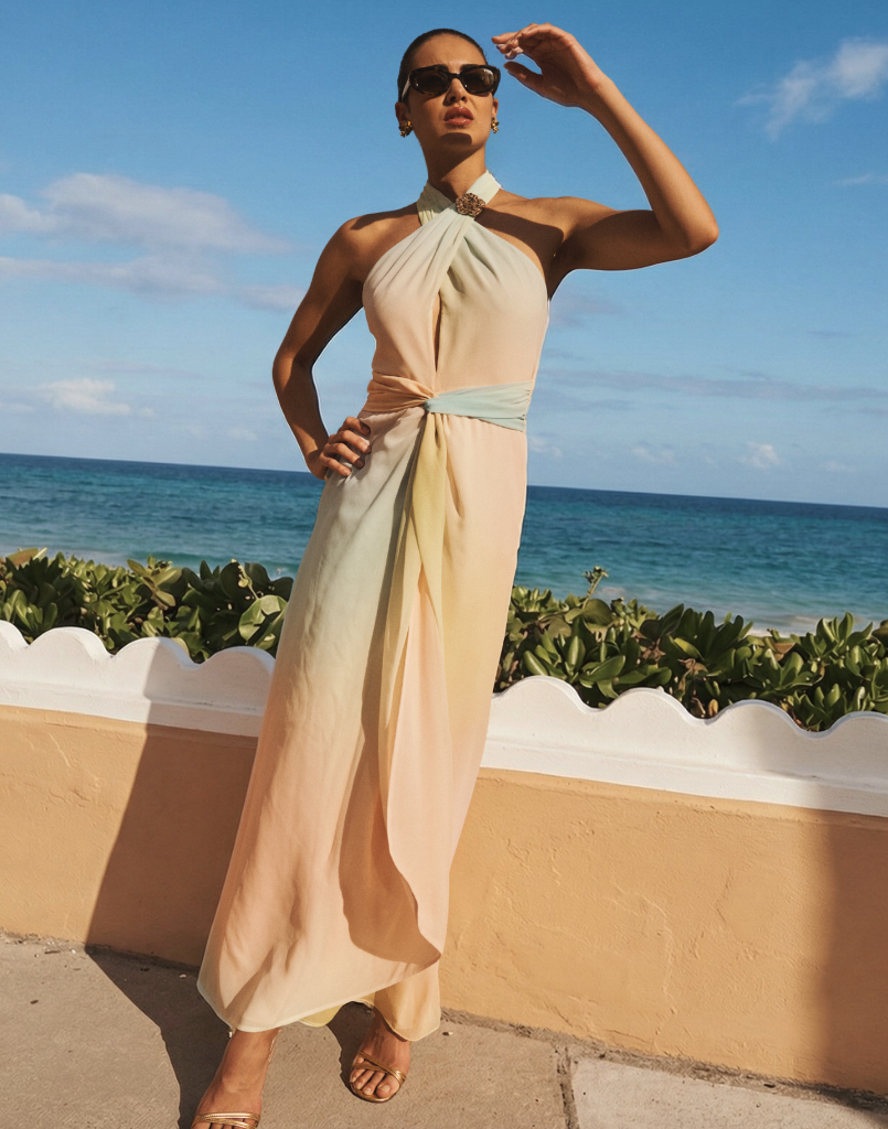 Image of Mojito Halter Gown