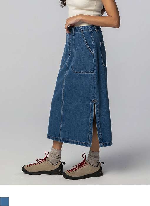 Women's Yarrel Denim A Line Skirt | Finisterre